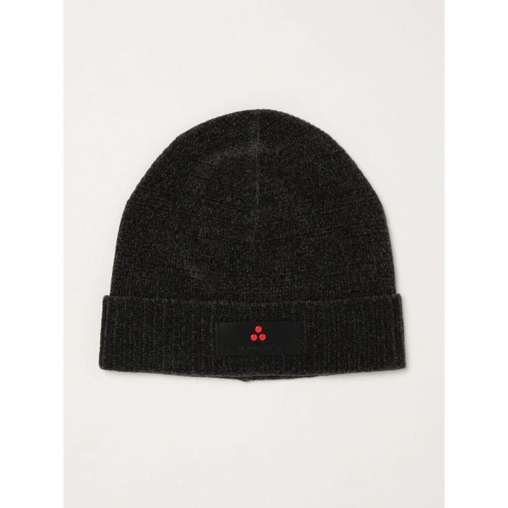 Peuterey Men Peuterey Technical Fabric Beanie With Cuff And Logo Application